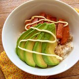 簡単！女子ランチ☆アボカド×スパム丼